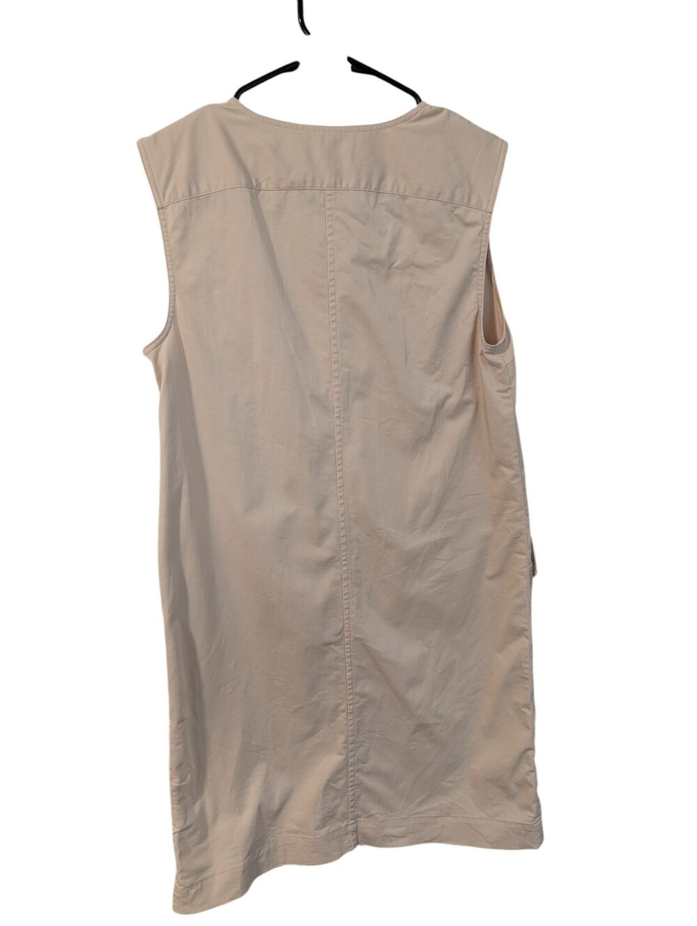 Theory, Beige Sleeveless Utility Sheath Dress,Size 0 - Picture 3 of 5
